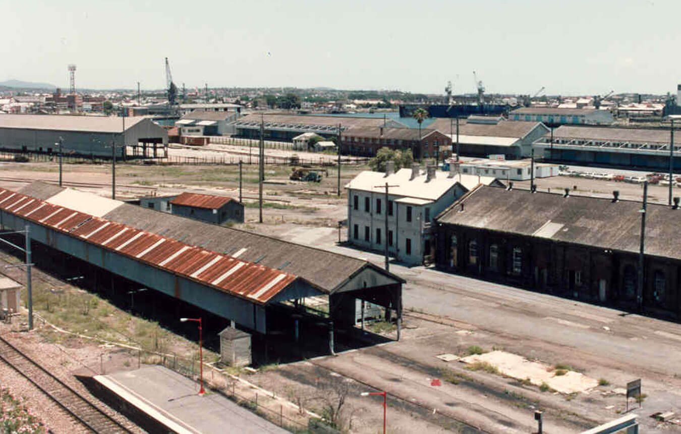 Honeysuckle railway workshops, before renewal 1992