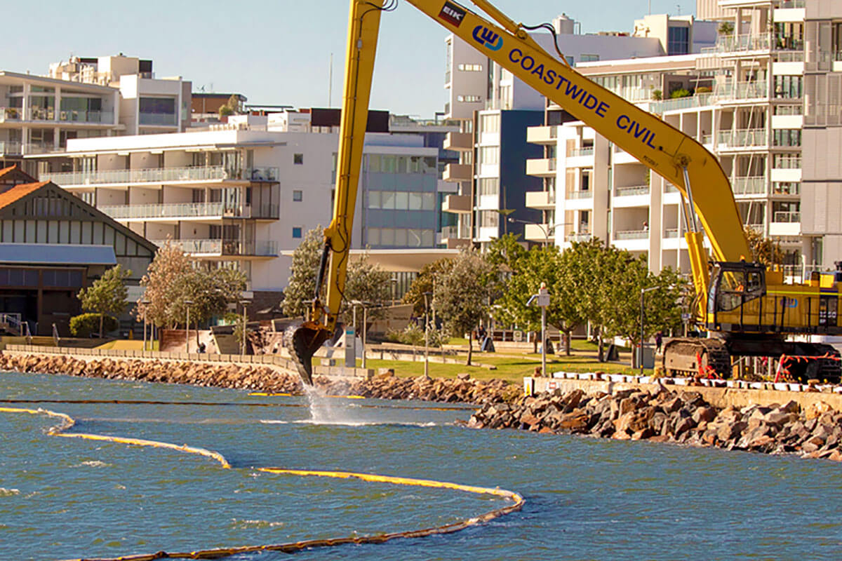 Ongoing works at Honeysuckle HQ. Credit: Hunter and Central Coast Development Corporation