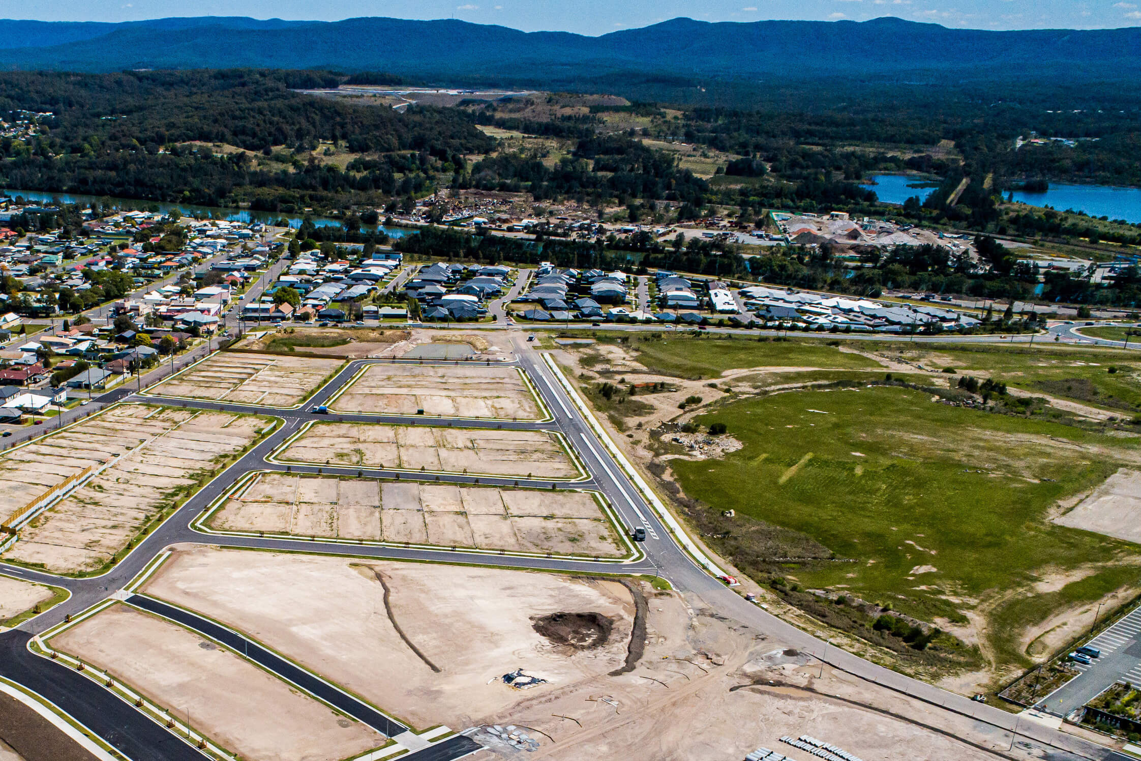 Aerial view of Cockle Creek precinct
