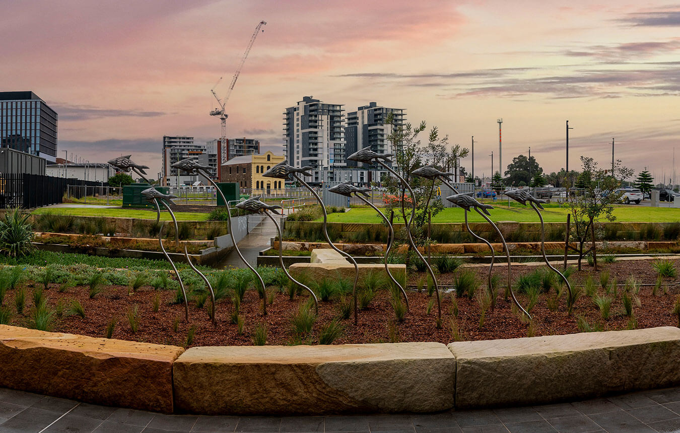 Public art at Cottage Creek, Honeysuckle