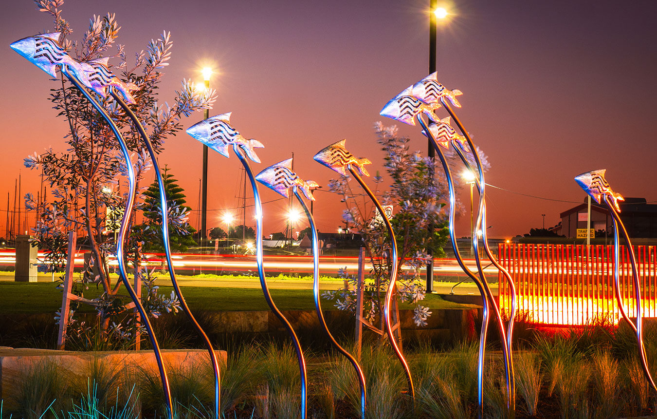 Public art at Cottage Creek, Honeysuckle
