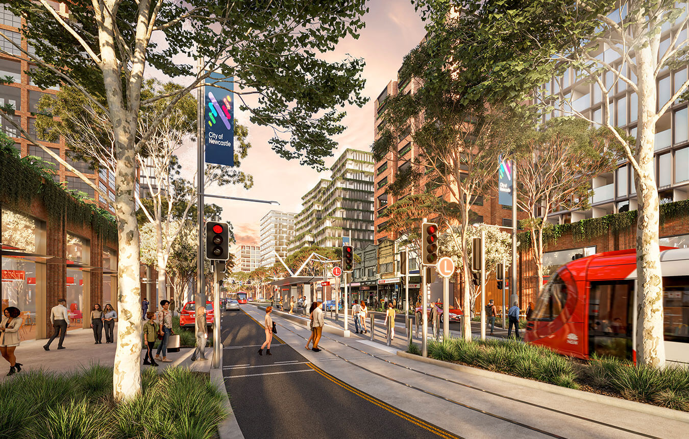 Artist's impression of Belford St, Broadmeadow